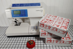 The Sew What Box even comes in a cool printed box, covered in sewing machine print. Talk about happy mail!