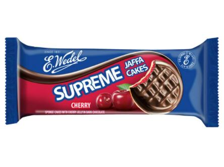 Image of Supreme Jaffa Cakes Cherry by E. Wedel (Poland)