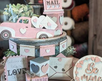 Seasonal Farmhouse Tiered Tray Decor Items Box