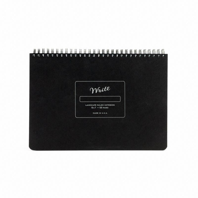 Image of Write Landscape Notebook Black