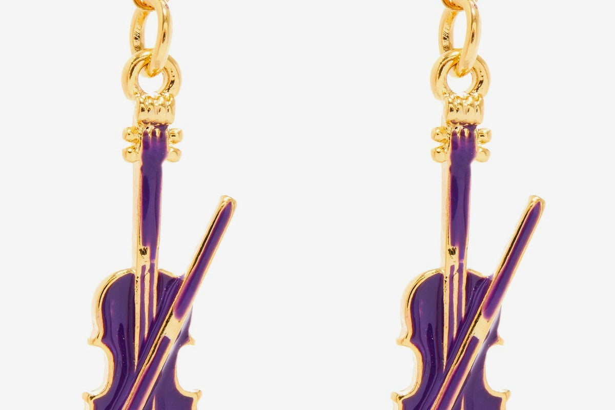 Image of Colorful Violins - Purple