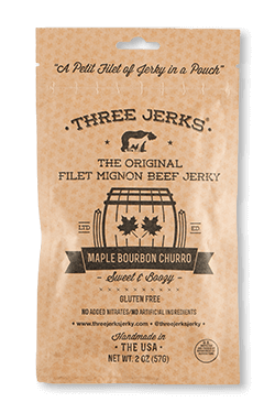 Image of Three Jerks Maple Bourbon Filet Mignon Jerky - 2oz