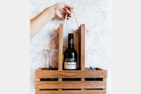 Adults & Crafts Monthly Craft Subscription Box - One of our Past Boxes - Rustic Wine Caddy DIY Craft Kit