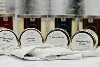 In this premium box your will receive two 3oz candles with your seasonal favorite scents. These soy based candles have long lasting scents.