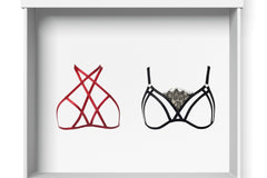 SILVER PLAN- 1 HARNESS BRA AND 1 CAGE BRA