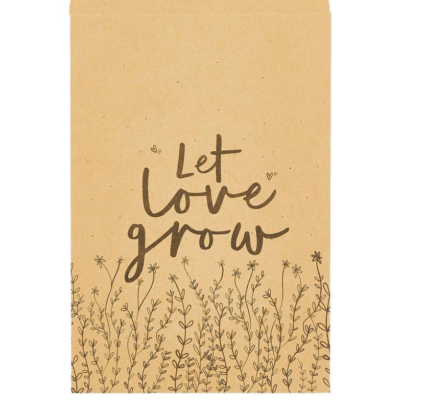 Image of "Let Love Grow" Seed Favour Bags