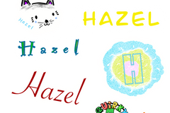 Pic shows stickers as personalized for a Quirky Pickle Sticker Pals subscriber. Members often receive fun packs with their name on items!