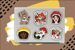 Vinyl Sticker Club - 4 to 6 High Quality Stickers with Unique Art - New Theme Each Month