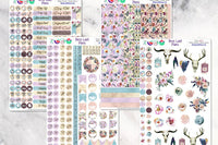 Monthly Functional Planner Sticker Subscription Box for Planners - Calendars, Happy Planner, Bullet Journal, Leafy Treetops, Pocket, A5, EC, TN, Hobonichi Weeks
