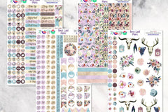 Monthly Functional Planner Sticker Subscription Box for Planners - Calendars, Happy Planner, Bullet Journal, Leafy Treetops, Pocket, A5, EC, TN, Hobonichi Weeks