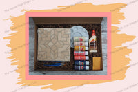 Unbox the Chevron Cross wood inlay DIY kit, curated with all you need to create a beautifully crafted Chevron Cross piece.