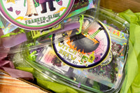 Witch’s Brew glow in the dark slime kit for kids to make themselves. All in one kit for easy make, easy clean up!