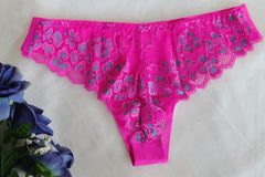 Vibrant, lace, cheeky cut underwear