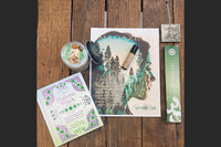 BOX CONTAINING WITCH BOX ITEMS FOR THIS THEME: EARTH MAGIC                                                