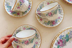 Vintage Teacup Club Duo - Teacup and Saucer