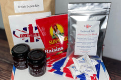 Deluxe Tea and Scone box (available at checkout as an add on item or see our shop on Etsy for a one off purchase without a subscription). 