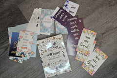 Cards with Self-Care empowerment and/or motivational quotes to help you get through a tough day!!!!!