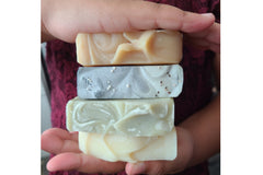 All natural soaps  with no harsh chemicals or additives.  Our soaps nourish and protect your skins natural barrier. 