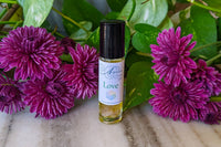 Positive Psychology based, Sacred Strengths Love Aromatherapy roll made with organic essential oils.