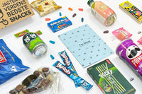 The I'm Blue box with Pringles limited edition, Buffallo Herr's chips, this strange grape soda and so much more