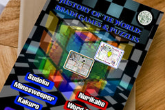 2-3 Brand NEW Brain Games Books Gift Box: History Of The World Brain Games & Puzzles Activity Books (w/ Sudoku)