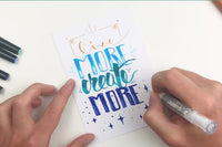 SketchBox subscription box featuring art supplies like markers, a notebook, and a brush for creative projects