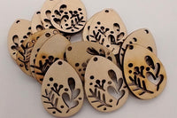 Earring, charm, ornament  - Laser cut/engraved  design ready for your crafty self to paint, decorate, gift to a friend, keep for your self.