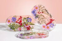Adults & Crafts Monthly Craft Subscription Box - One of our Past Boxes- Floral Resin Tray DIY Craft Kit