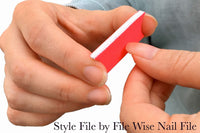 Style File Mini Nail Files Washable Comfortable Premium Quality Less Waste Sanitary Made USA Ergonomic A