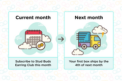 Stud Buds Earring Club | One Pair
