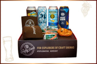 SipScout Oktoberfest Style American Craft Beer Tasting Kit which also included two koozies and artisan hard pretzels. 