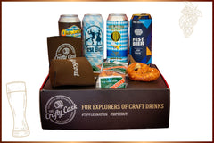 SipScout Oktoberfest Style American Craft Beer Tasting Kit which also included two koozies and artisan hard pretzels. 
