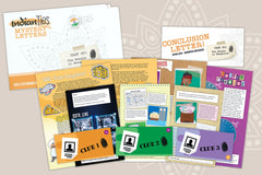 IndianTies Mystery Letters is a giftable monthly subscription box for a Design child elementary school. 