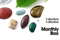 Natural Stone Cabochon Collection Box
