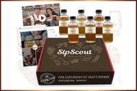 SipScout Craft Whiskey Exploration Kit with example digital materials. Features 6 styles from 6 different makers in 6 different regions.