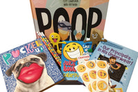 Colorful activity sheets from The Storytime Box featuring counting and addition exercises for children in a subscription box