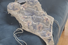 Mesh, breathable, embroidered bodysuit. Perfect for spring.