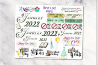 Best Laid Plans Functional Planner Sticker Kit for Hobonichi Weeks Planners - gift.