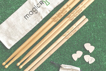 Magic Room Brand | monthly drumstick + guitar pick plans