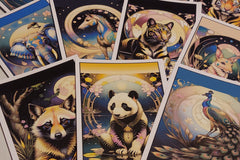 High quality printed images, vivid colors, 4x6" postcards with note section, address section, and stamp pre-printed