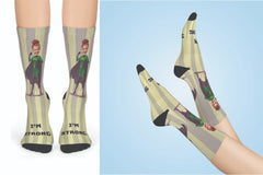 Monthly Girl Power Socks with Custom Face