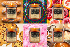 Unicorn Puke smells like cotton candy. Gimme Coffee smells like espresso with a tad bit of sugar and cream.