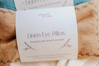 linen eye pillow crafted by refugee women made from upcycled linen fair trade and handmade anchor of hope box