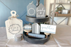 Tiered Tray Decor Deluxe DIY Box
