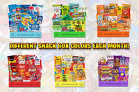 Color Theme Snackbox - SentWithCareUSA - Color Party Gift Color Snacks Small Snack Box Large Snack Box Rainbow Colors