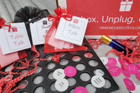 Getting Lucky box is all about connecting through flirting, foreplay,  A fun date out with some competition leading up to a fun night in.