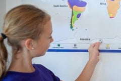 Travel the globe from home! Each month kids get animal stickers to add to their map and discover new creatures.