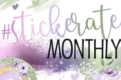 #stickerate MONTHLY Planner Stickers
