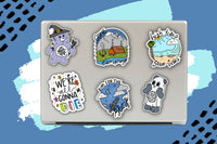 Sticker examples from our permanent line