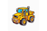 Example sticker from our box. Monthly themes vary; each box includes 15 high-quality, fully laminated stickers.